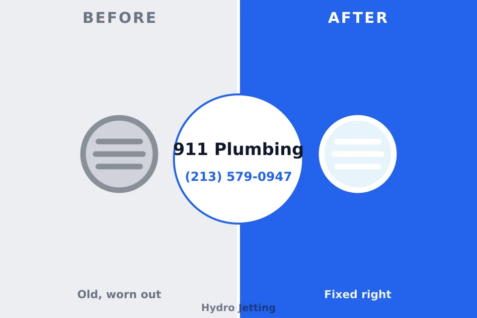Before and after: plumbing repair Center Point, TX